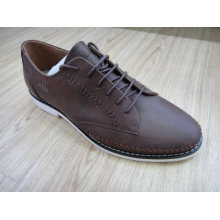 Brown Knitting Mens Lace Shoes Nx 523